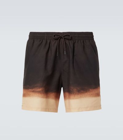 Dries Van Noten Dries Van Noten OmbrÃ© swim trunks