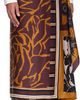 Dries Van Noten Dries Van Noten Orange & Burgundy Long Wrap Scarf Skirt - 2