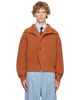 Dries Van Noten Dries Van Noten Orange Chunky Wool Cardigan - 1