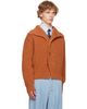 Dries Van Noten Dries Van Noten Orange Chunky Wool Cardigan - 2