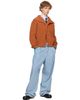 Dries Van Noten Dries Van Noten Orange Chunky Wool Cardigan - 4