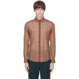 Dries Van Noten Dries Van Noten Orange Classic Cotton Shirt