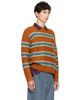 Dries Van Noten Dries Van Noten Orange Jacquard Wool Sweater - 2