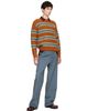 Dries Van Noten Dries Van Noten Orange Jacquard Wool Sweater - 4