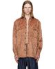Dries Van Noten Dries Van Noten Orange Loose Shag Shirt - 1
