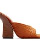 Dries Van Noten Dries Van Noten Orange Velvet Heeled Sandals - 1
