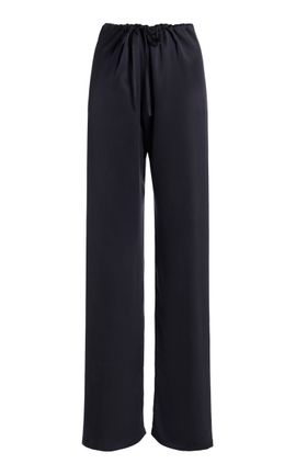 Dries Van Noten Dries Van Noten Pachas Drawstring Silk StraightLeg Pants