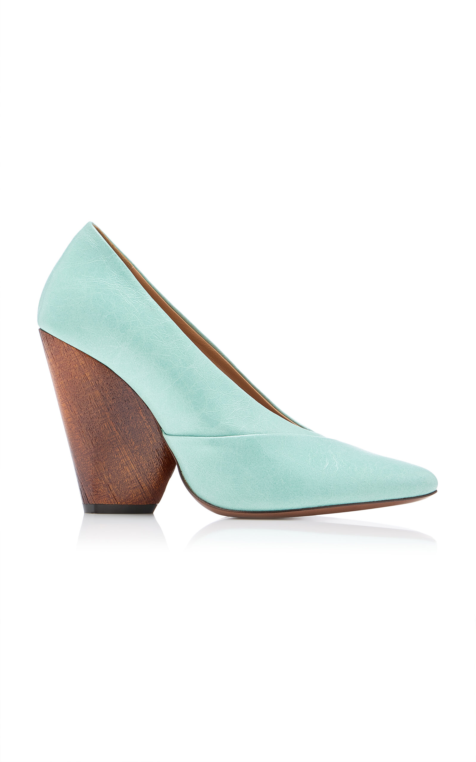 Dries Van Noten Dries Van Noten Pale Blue Leather Pumps
