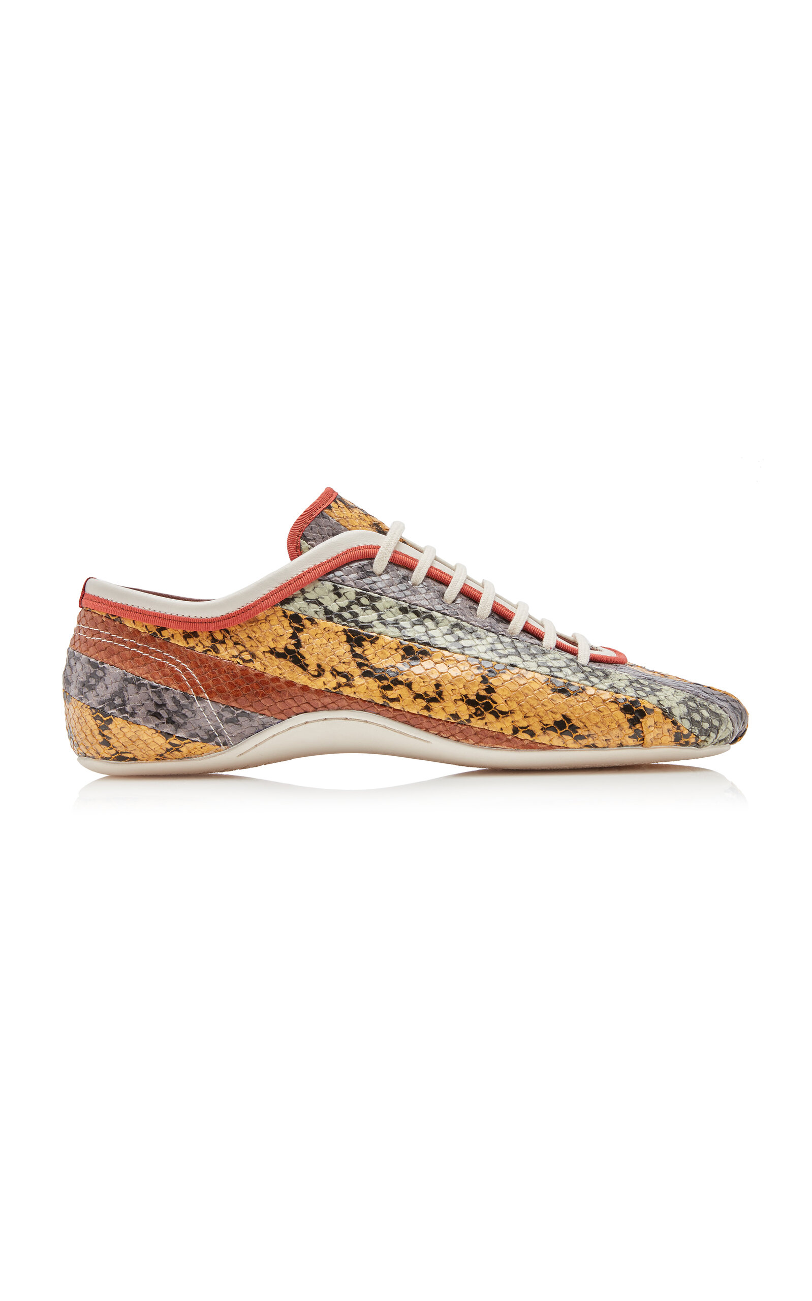 Dries Van Noten Dries Van Noten Panelled Leather Ballerina Sneakers