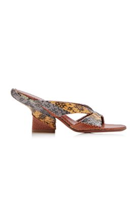 Dries Van Noten Dries Van Noten Panelled Leather Mules