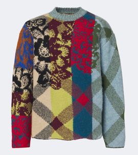 Dries Van Noten Dries Van Noten Patchwork wool and alpaca-blend sweater