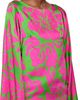 Dries Van Noten Dries Van Noten Pink & Green Satin Floral Print Blouse - 2