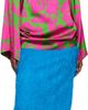 Dries Van Noten Dries Van Noten Pink & Green Satin Floral Print Blouse - 4