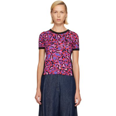 Dries Van Noten Dries Van Noten Pink Fitted Contrast T-shirt