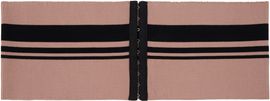 Dries Van Noten Dries Van Noten Pink Ribbed Waistband Belt