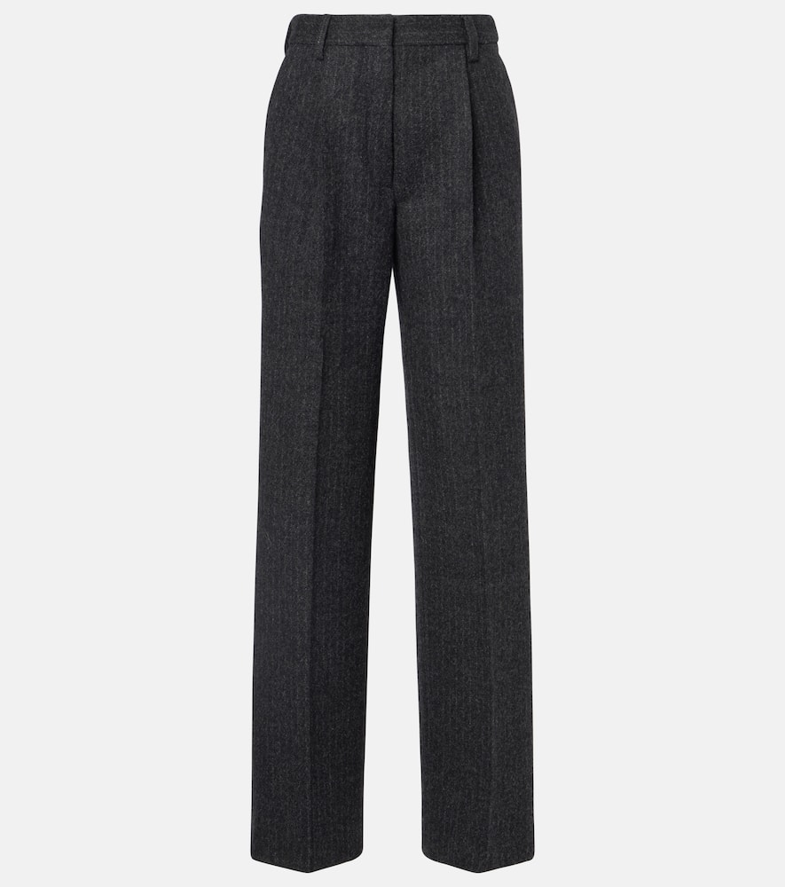 Dries Van Noten - Pinstriped wool wide-leg pants