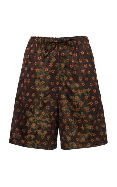 Dries Van Noten Dries Van Noten Pipera Floral Drawstring Shorts