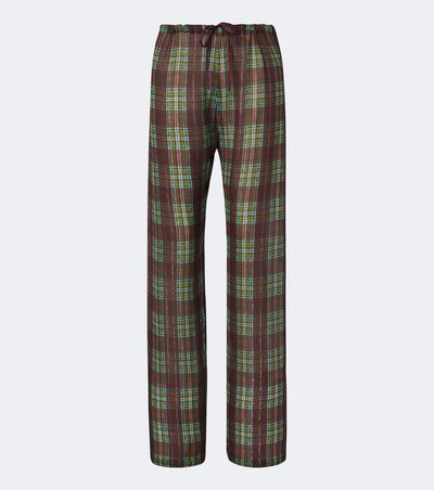 Dries Van Noten Dries Van Noten Plaid wide-leg pants