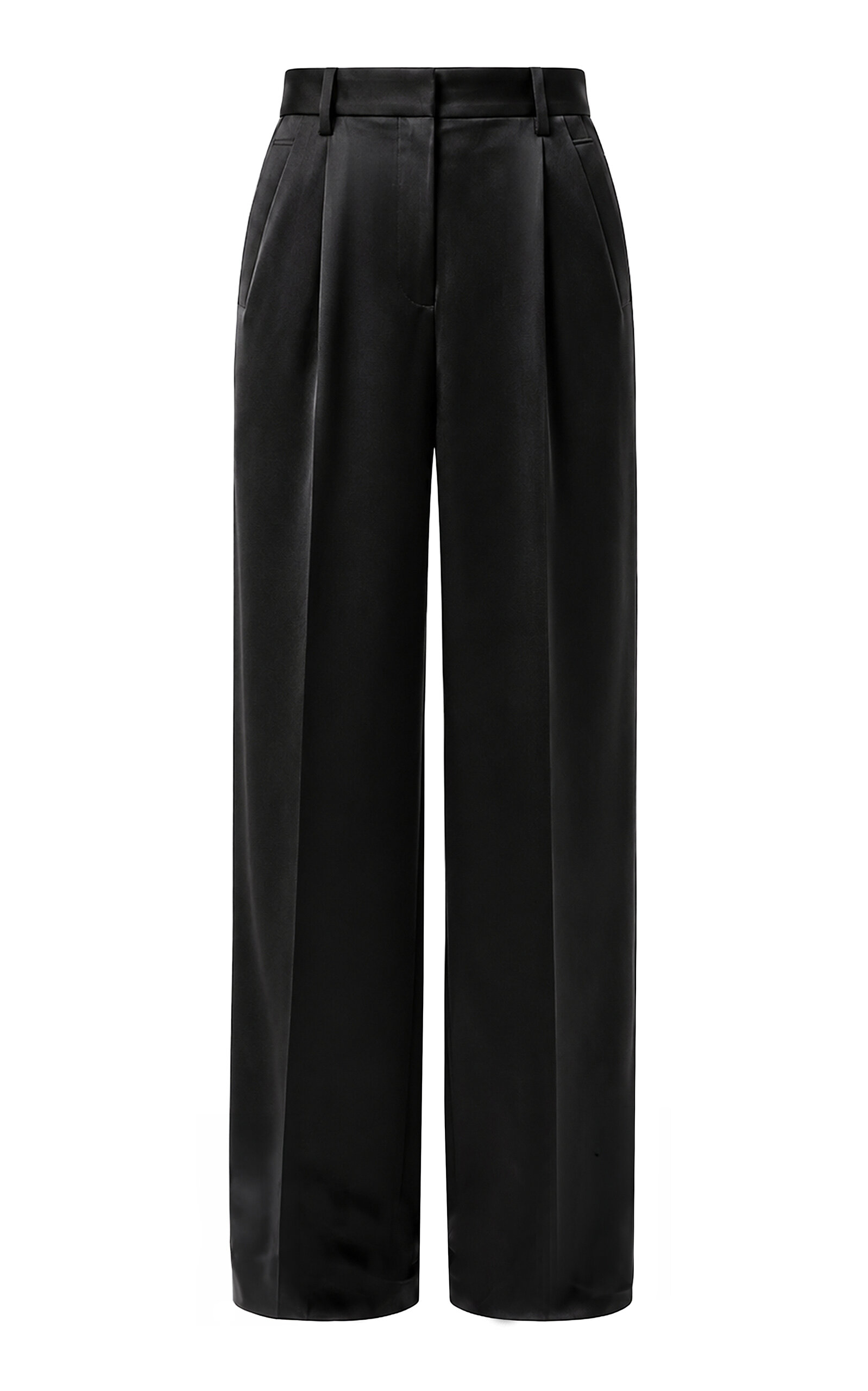 Dries Van Noten Dries Van Noten Pleated Satin StraightLeg Pants