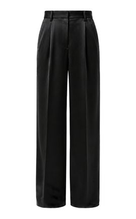 Dries Van Noten Dries Van Noten Pleated Satin StraightLeg Pants