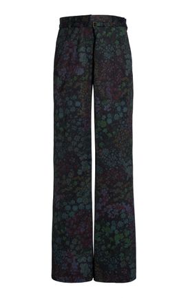 Dries Van Noten Dries Van Noten Presta CottonBlend Flared Trousers