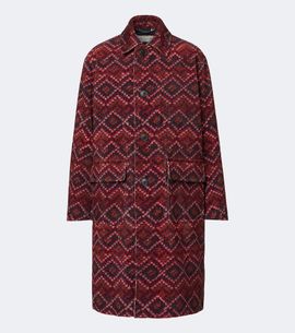 Dries Van Noten Dries Van Noten Printed cotton corduroy coat