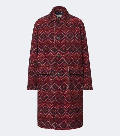 Dries Van Noten Dries Van Noten Printed cotton corduroy coat