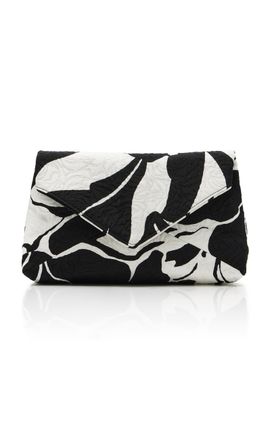 Dries Van Noten Dries Van Noten Printed CottonBlend Envelope Clutch