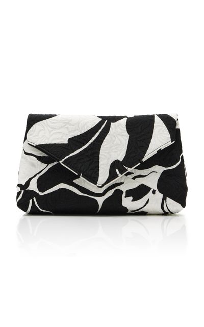 Dries Van Noten Dries Van Noten Printed CottonBlend Envelope Clutch