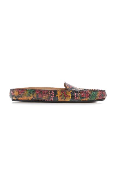 Dries Van Noten Dries Van Noten Printed Leather Loafers