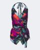 Dries Van Noten Dries Van Noten Printed moiré wrap top - 1