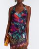 Dries Van Noten Dries Van Noten Printed moiré wrap top - 2