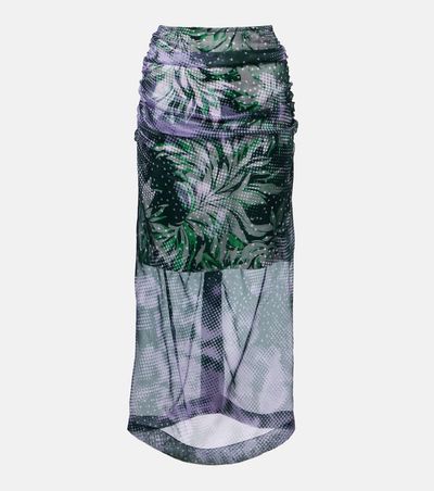 Dries Van Noten Dries Van Noten Printed silk-blend midi skirt