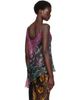 Dries Van Noten Dries Van Noten Purple & Green Silk Top - 3