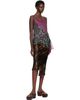 Dries Van Noten Dries Van Noten Purple & Green Silk Top - 4