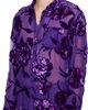 Dries Van Noten Dries Van Noten Purple Fitted Sheer Shirt - 4