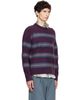 Dries Van Noten Dries Van Noten Purple Jacquard Wool Sweater - 2