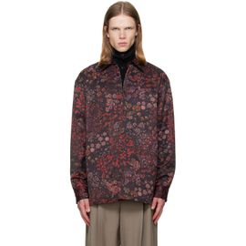 Dries Van Noten Dries Van Noten Purple Padded Floral Overshirt