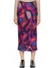 Dries Van Noten Dries Van Noten Purple Printed Midi Skirt - 1