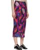 Dries Van Noten Dries Van Noten Purple Printed Midi Skirt - 2