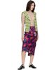 Dries Van Noten Dries Van Noten Purple Printed Midi Skirt - 4