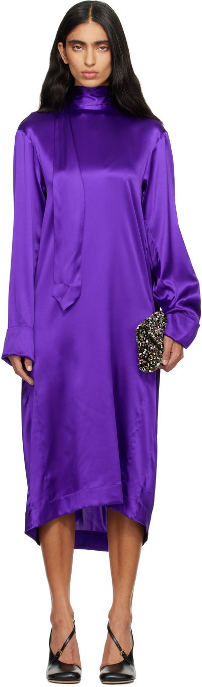 knee length dresses for ladies Slip Dress in Dark Pink
