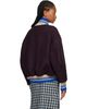 Dries Van Noten Dries Van Noten Purple Wool Bomber Jacket - 3