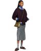 Dries Van Noten Dries Van Noten Purple Wool Bomber Jacket - 4
