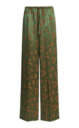 Dries Van Noten Dries Van Noten Puvis Floral Jacquard WideLeg Pants