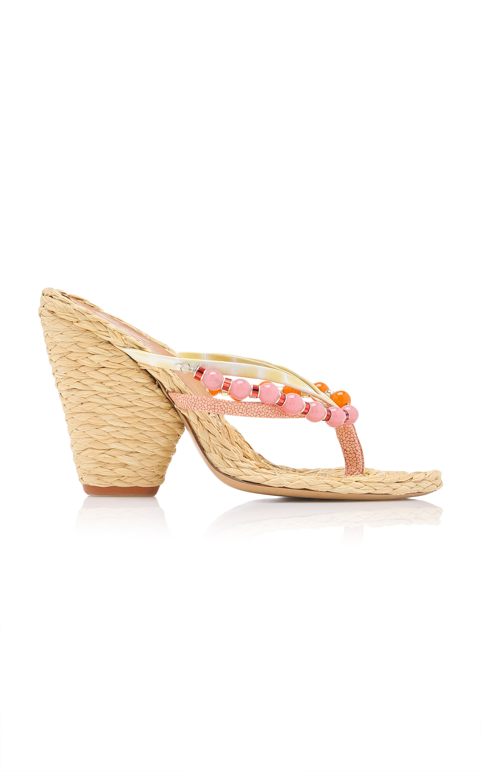 Dries Van Noten Dries Van Noten Raffia Heeled Sandals