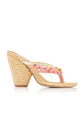 Dries Van Noten Dries Van Noten Raffia Heeled Sandals