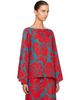 Dries Van Noten Dries Van Noten Red & Blue Floral Blouse - 2