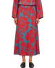 Dries Van Noten Dries Van Noten Red & Blue Floral Maxi Skirt - 1