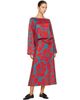 Dries Van Noten Dries Van Noten Red & Blue Floral Maxi Skirt - 4